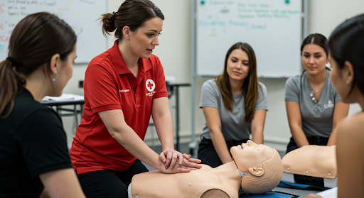 CPR and First Aid training class (AI photo)