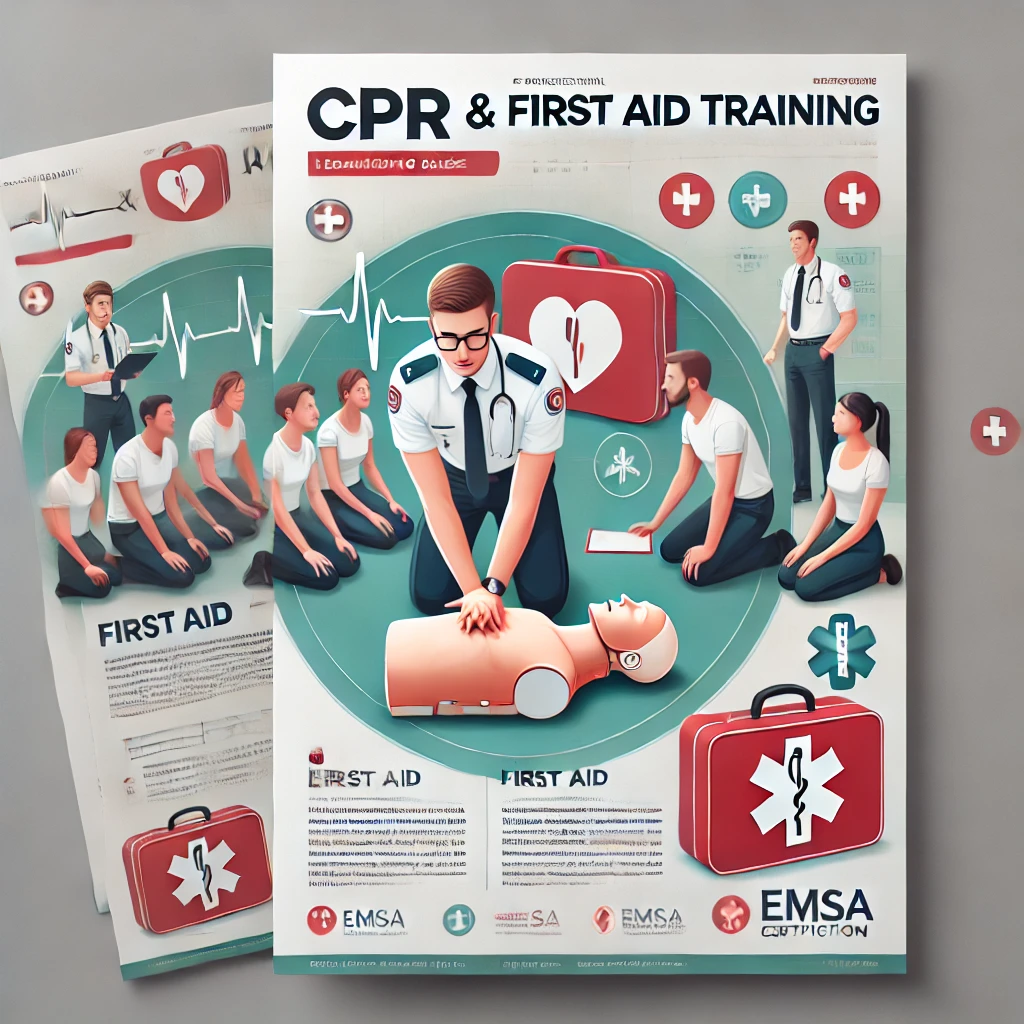 First Aid & CPR training accredited by EMSA 
